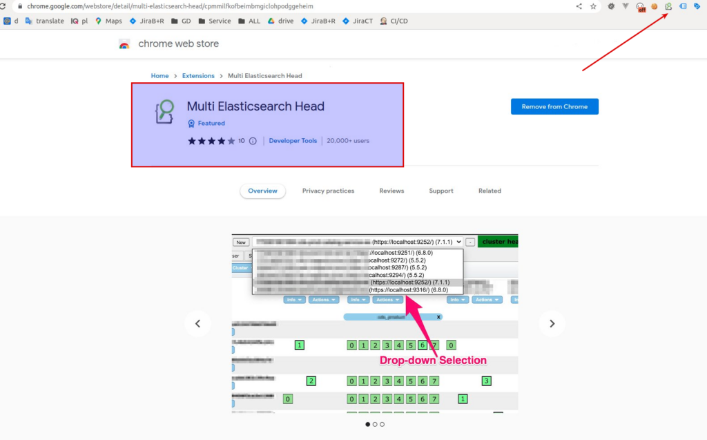 Multi Elasticsearch Head