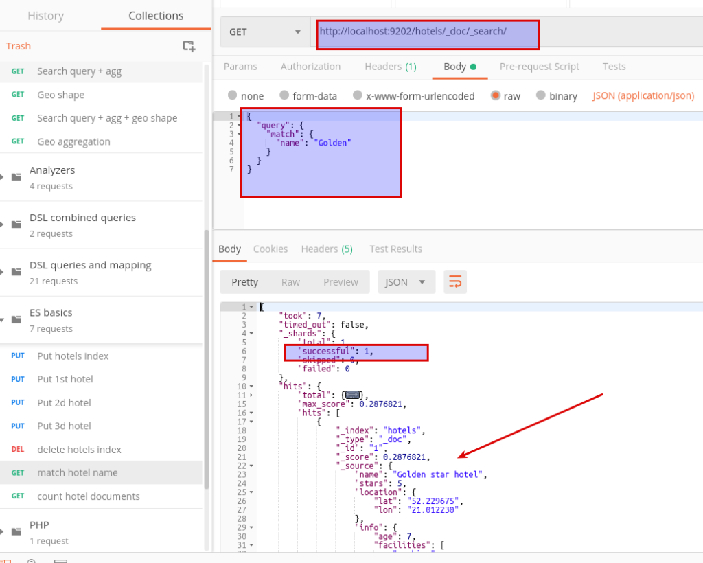 Elasticsearch basics: chrome plugin, Postman and first DSL queries