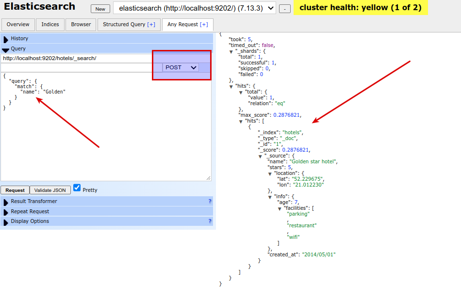 Elasticsearch basics: chrome plugin, Postman and first DSL queries